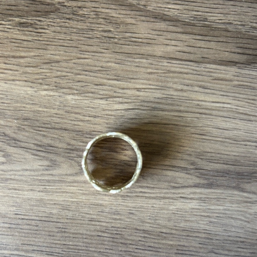 Bluboho Silver Coin Textured Ring Sz 6 - Picture 6 of 7